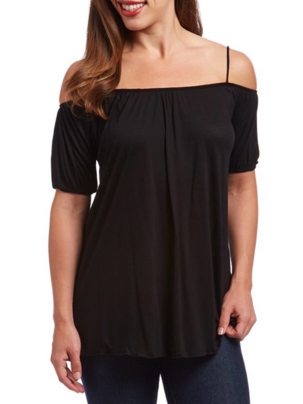 New without tags - Black Off the Shoulder Shirt